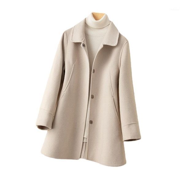 women's wool & blends 100% coat autumn short double-sided coats female woolen jacket for women korean womens clothing casaco feminino w, Black
women's wool & blends 100% coat autumn short double-sided coats female woolen jacket for women korean womens clothing casaco feminino w, Black