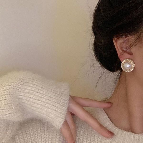 stud korean style vintage big round earring fake-pearl pendientes earrings set for women girl 2021 trend jewelry accessories, Golden;silver
stud korean style vintage big round earring fake-pearl pendientes earrings set for women girl 2021 trend jewelry accessories, Golden;silver