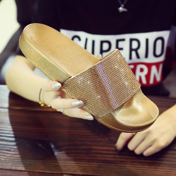 slippers summer crystal beach flip flops rhinestone bling female flat home indoor slip on women's slides shoes woman, Black
slippers summer crystal beach flip flops rhinestone bling female flat home indoor slip on women's slides shoes woman, Black