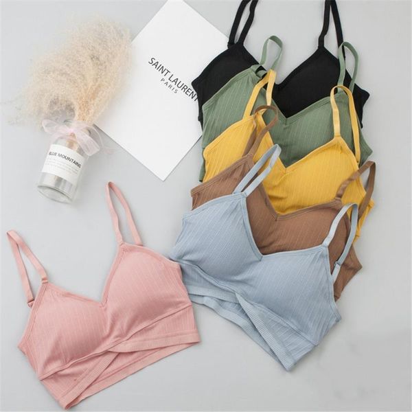 bras women wireless bra cotton bralette padded tube female soft tank simple fashion lingerie breathable underwear, Red;black
bras women wireless bra cotton bralette padded tube female soft tank simple fashion lingerie breathable underwear, Red;black