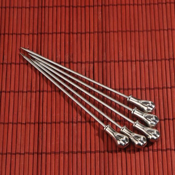 5pcs stainless steel cocktail spears creative fruit forks salad picks dessert fork for party bar (teardrop)
5pcs stainless steel cocktail spears creative fruit forks salad picks dessert fork for party bar (teardrop)