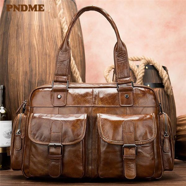 duffel bags pndme fashion vintage genuine leather men's travel bag handbag soft first layer cowhide business lapluggage
duffel bags pndme fashion vintage genuine leather men's travel bag handbag soft first layer cowhide business lapluggage