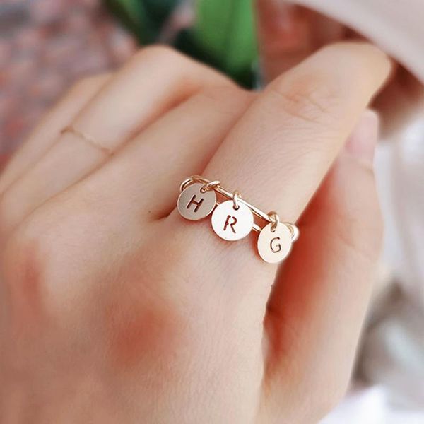 cluster rings 14k gold filled letters boho name jewelry anillos mujer bague femme minimalism anelli donna aneis for women, Golden;silver
cluster rings 14k gold filled letters boho name jewelry anillos mujer bague femme minimalism anelli donna aneis for women, Golden;silver
