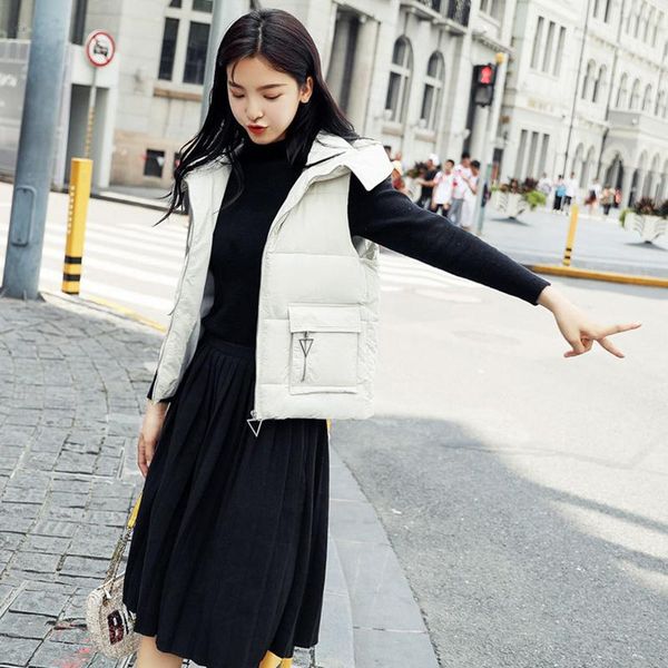 women's vests padded vest with hood puffer outwear white coat zip front pocket girls churky 2021 boxy fit casual, Black;white
women's vests padded vest with hood puffer outwear white coat zip front pocket girls churky 2021 boxy fit casual, Black;white