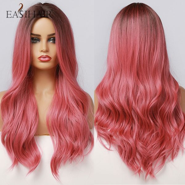 long black to pink ombre synthetic hair wigs for women wavy red cosplay wigs natural hair heat resistant
long black to pink ombre synthetic hair wigs for women wavy red cosplay wigs natural hair heat resistant