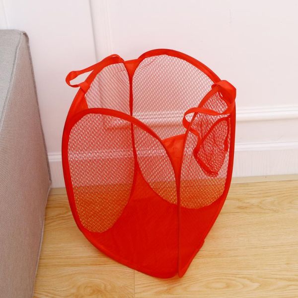 laundry bags 1pc foldable bag easy open mesh clothes hamper basket for college dorm (red)
laundry bags 1pc foldable bag easy open mesh clothes hamper basket for college dorm (red)