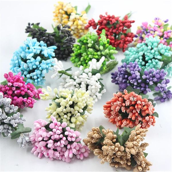 decorative flowers & wreaths 12pcs/lot mini artificial stamen bud bouquet leaf flower for home garden wedding car corsage decoration box cra
decorative flowers & wreaths 12pcs/lot mini artificial stamen bud bouquet leaf flower for home garden wedding car corsage decoration box cra