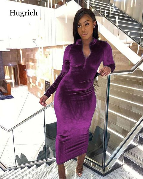 casual dresses autumn winter velvet dress vintage zipper v-neck solid for women party elegant bodycon vestidos femme robe hiver, Black;gray
casual dresses autumn winter velvet dress vintage zipper v-neck solid for women party elegant bodycon vestidos femme robe hiver, Black;gray
