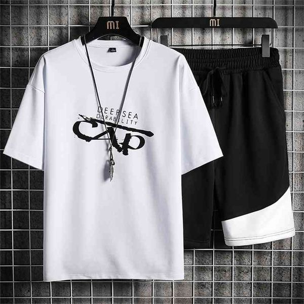 casual men's sets summer tracksuit men print short sleeve t-shirt +shorts breathable short set fashion sportswear male 2 piece 210806, Gray
casual men's sets summer tracksuit men print short sleeve t-shirt +shorts breathable short set fashion sportswear male 2 piece 210806, Gray