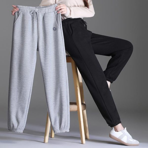 women's pants & capris high waist loose fleece sweatpants cotton trousers pocket 2021 fall winter thick warm baggy joggers women sweat, Black;white
women's pants & capris high waist loose fleece sweatpants cotton trousers pocket 2021 fall winter thick warm baggy joggers women sweat, Black;white