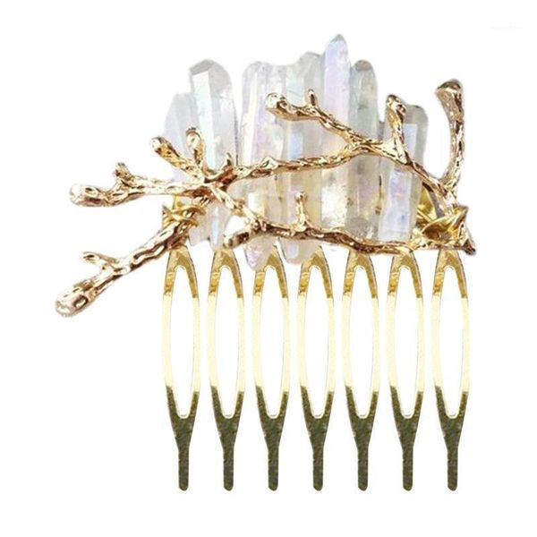 european retro ladies jewelry hair comb handmade shiny raw crystal quartz hairpin metal treeh branch wedding headdress1
european retro ladies jewelry hair comb handmade shiny raw crystal quartz hairpin metal treeh branch wedding headdress1