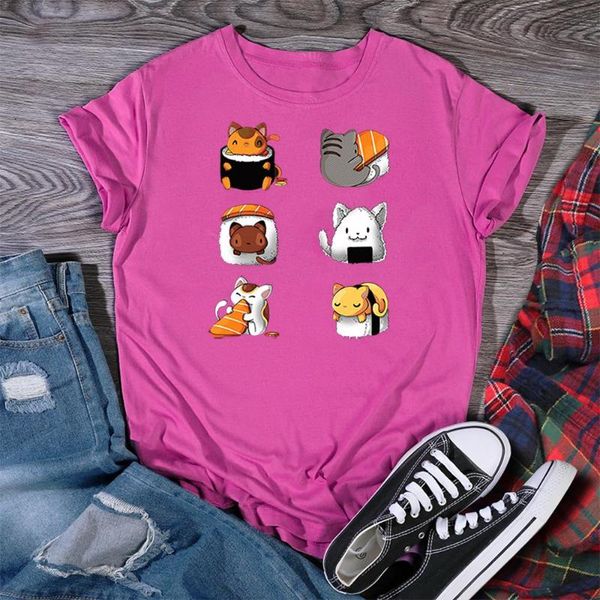 cartoon sushi cat womens t-shirt korean style fashion breathable clothing cotton crew neck t shirt hip hop oversize women tshirt women', White
cartoon sushi cat womens t-shirt korean style fashion breathable clothing cotton crew neck t shirt hip hop oversize women tshirt women', White