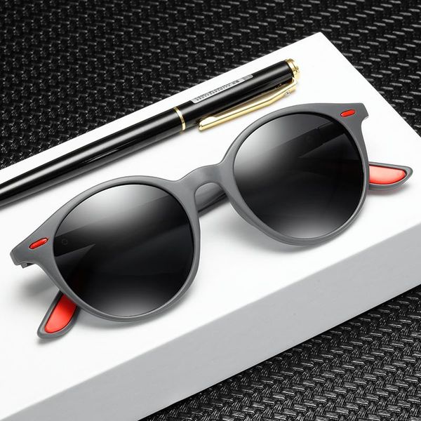 

sunglasses outdoor polarized men luxury round rivet women sun glasses mens brand designer driving sunglass for womens, White;black