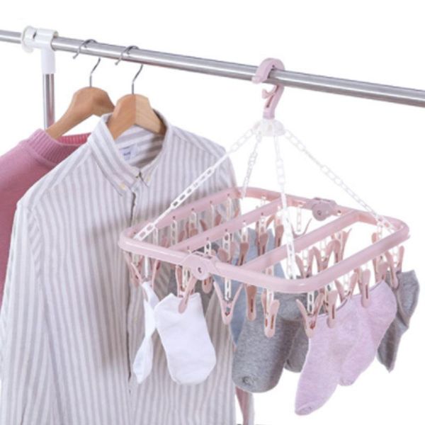 hangers & racks household multi-function windproof buckle hanger 32 clips detachable plastic storage rack home decoration supplies
hangers & racks household multi-function windproof buckle hanger 32 clips detachable plastic storage rack home decoration supplies