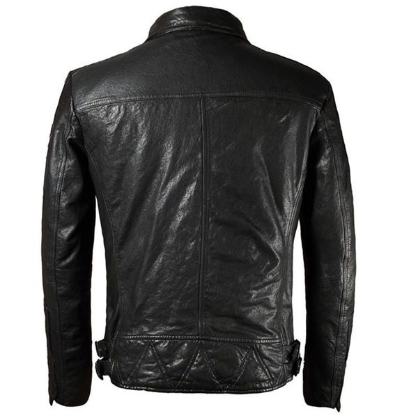 men's leather & faux mens real jacket jaqueta de couro motoqueiro spring genuine jackets sheepskin coats large size 5xl wxf50, Black
men's leather & faux mens real jacket jaqueta de couro motoqueiro spring genuine jackets sheepskin coats large size 5xl wxf50, Black