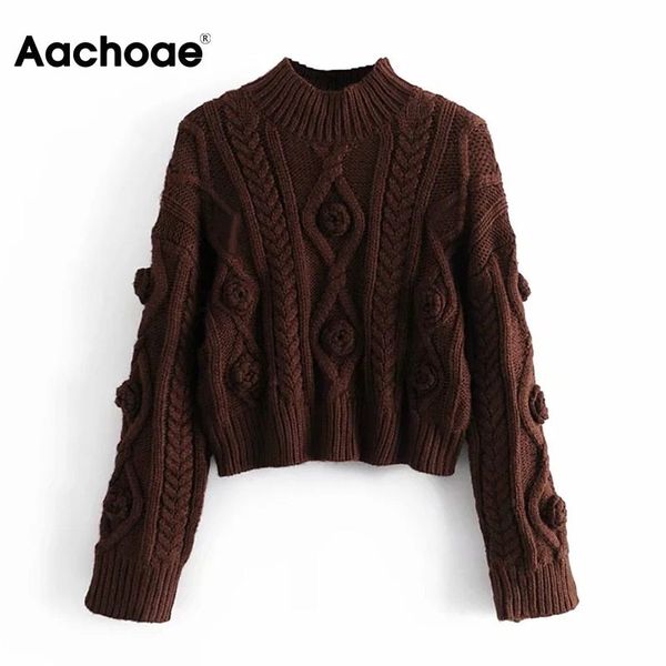 aachoae women solid knitted twist sweater casual turtleneck cropped pullover ladies batwing long sleeve loose jumpers 210413, White;black
aachoae women solid knitted twist sweater casual turtleneck cropped pullover ladies batwing long sleeve loose jumpers 210413, White;black