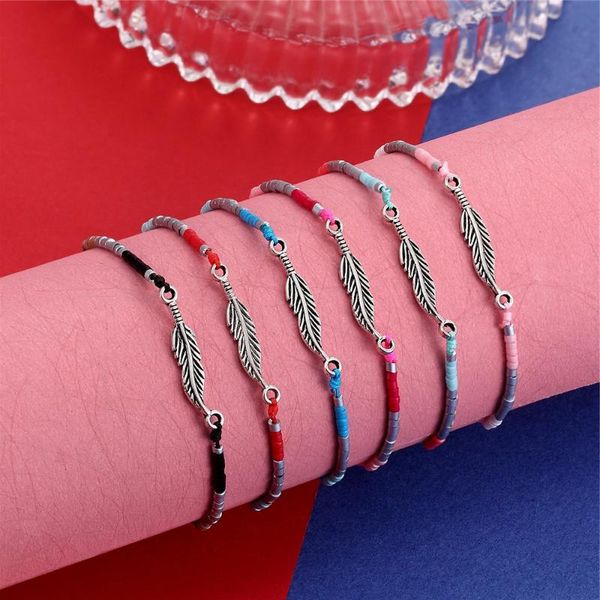 charm bracelets yizizai vintage leaf pendant rice beads bracelet for women adjustable rope chain braided femme gifts fashion jewelry, Golden;silver
charm bracelets yizizai vintage leaf pendant rice beads bracelet for women adjustable rope chain braided femme gifts fashion jewelry, Golden;silver