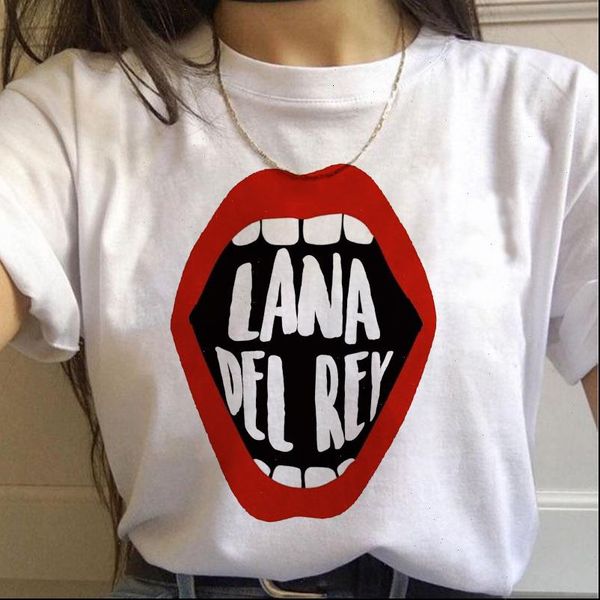 lana del womens t shirt rey ladies basic o collar harajuku graphic printing fan korean casual female, White
lana del womens t shirt rey ladies basic o collar harajuku graphic printing fan korean casual female, White