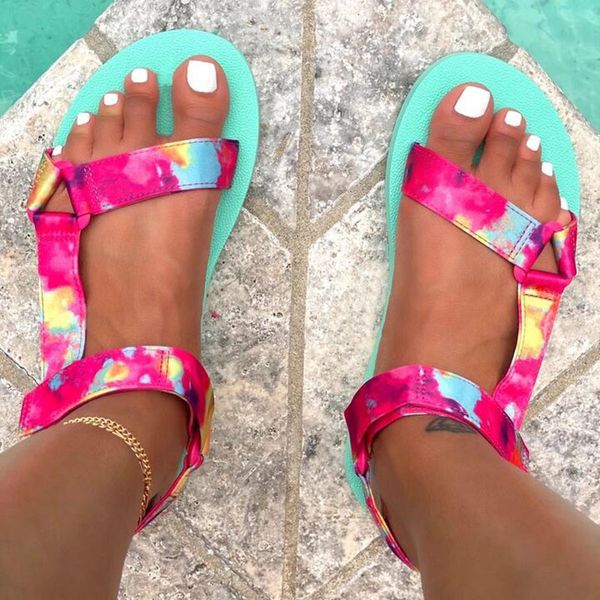 70% off wholesale flip-flops fashion women flats sandals tie-dye adjustable hook loop straps summer casual shoes outdoor anti-slip, Black
70% off wholesale flip-flops fashion women flats sandals tie-dye adjustable hook loop straps summer casual shoes outdoor anti-slip, Black