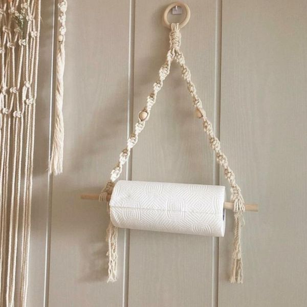 other home decor nordic style wall hanging wooden toilet paper holder hand-woven macrame stick shelf towel roll papers rack bathroom
other home decor nordic style wall hanging wooden toilet paper holder hand-woven macrame stick shelf towel roll papers rack bathroom