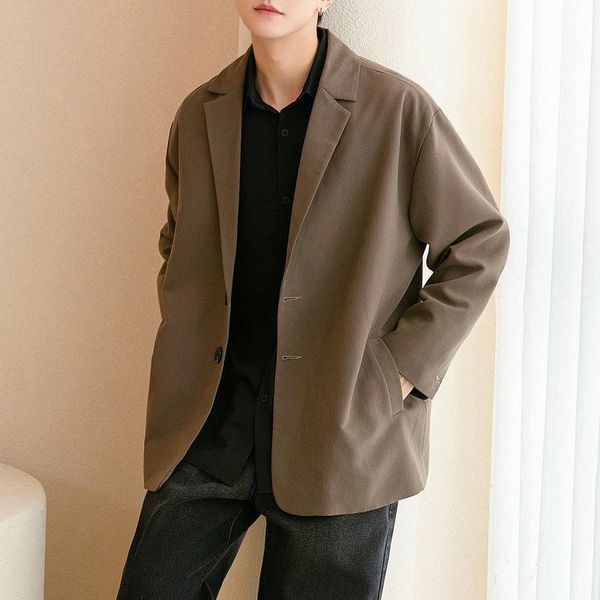 men's suits & blazers 2021 casual black suit jackets fashion loose lapel collar brown outerwear western-style clothes m-xl, White;black
men's suits & blazers 2021 casual black suit jackets fashion loose lapel collar brown outerwear western-style clothes m-xl, White;black