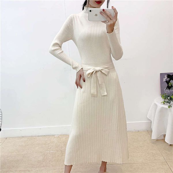 the dresses over casual knee temperament dress sweater small fragrance bow tie lace up autumn / winter knitted long skirt, Black;gray
the dresses over casual knee temperament dress sweater small fragrance bow tie lace up autumn / winter knitted long skirt, Black;gray