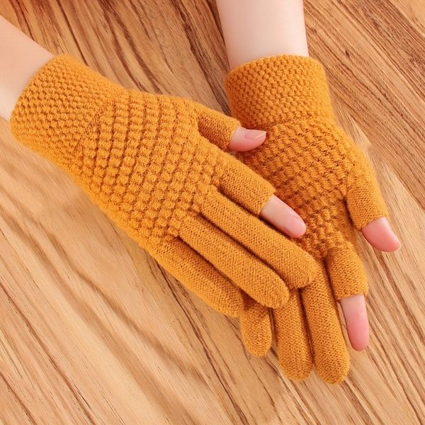 a5o winter men' half fingerless gloves fingers warm thick knitting wool leakage two fingers writing game mittens playing mobile phone, Blue;gray
a5o winter men' half fingerless gloves fingers warm thick knitting wool leakage two fingers writing game mittens playing mobile phone, Blue;gray