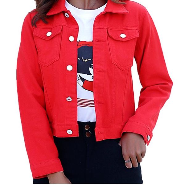women 2021 autumn candy color casual short denim jacket chaqueta mujer casaco jaqueta feminina jeans and coats for women's jackets, Black;brown
women 2021 autumn candy color casual short denim jacket chaqueta mujer casaco jaqueta feminina jeans and coats for women's jackets, Black;brown