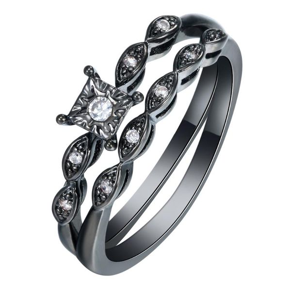 wedding rings hainon black gold color promise fashion jewelry gift princess white zircon for women engagement, Slivery;golden
wedding rings hainon black gold color promise fashion jewelry gift princess white zircon for women engagement, Slivery;golden