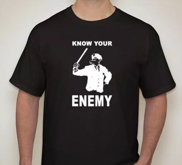 know your enemy pig anti police ac-ab antifa hooligan anarchist anarchy t shirt, White;black
know your enemy pig anti police ac-ab antifa hooligan anarchist anarchy t shirt, White;black