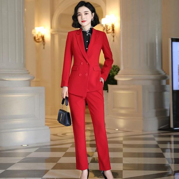 women's two piece pants fashion white suit women spring autumn large size high-quality double breasted ol business profession sets
women's two piece pants fashion white suit women spring autumn large size high-quality double breasted ol business profession sets
