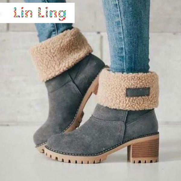 women winter fur warm snow boots ladies wool booties ankle boot comfortable shoes plus size 35-43 casual, Black
women winter fur warm snow boots ladies wool booties ankle boot comfortable shoes plus size 35-43 casual, Black