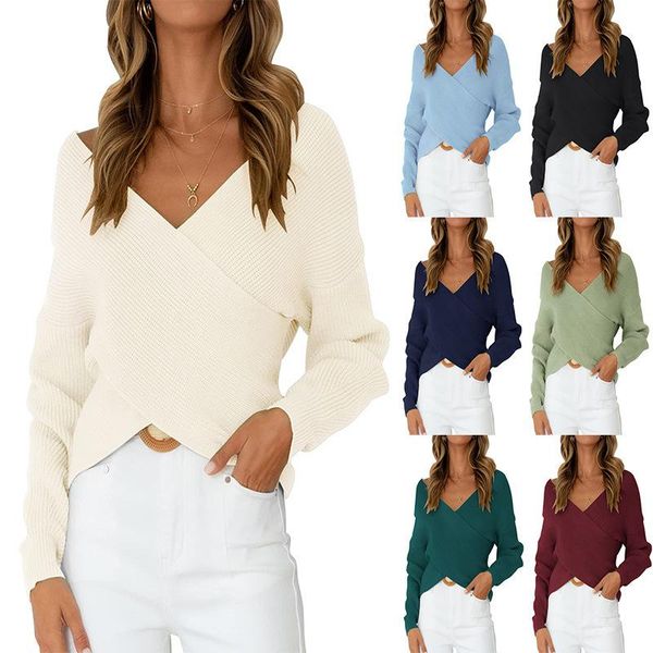 women's sweaters v-neck long-sleeved pullover women solid color sweater long sleeve deep knitted crop for spring/ autumn/ winter, White;black
women's sweaters v-neck long-sleeved pullover women solid color sweater long sleeve deep knitted crop for spring/ autumn/ winter, White;black
