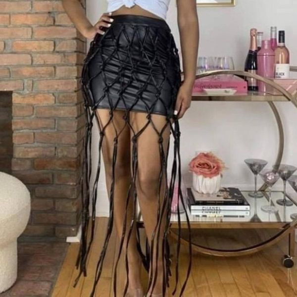 skirts fringed short spring summer fashion retro women mesh woven pu leather skirt party club bar mini bodycon 2021, Black
skirts fringed short spring summer fashion retro women mesh woven pu leather skirt party club bar mini bodycon 2021, Black