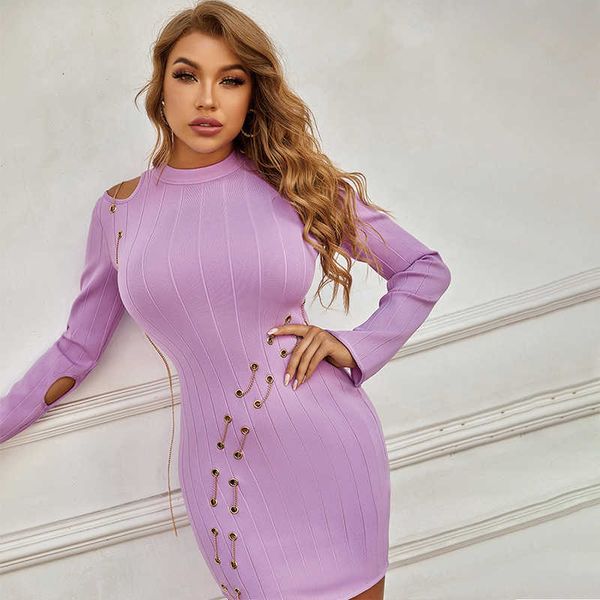 party luxury dresses autumn and winter semi high collar niche dign hollow long sleeve bandage skirt metal sense chain knitted tights, Black
party luxury dresses autumn and winter semi high collar niche dign hollow long sleeve bandage skirt metal sense chain knitted tights, Black