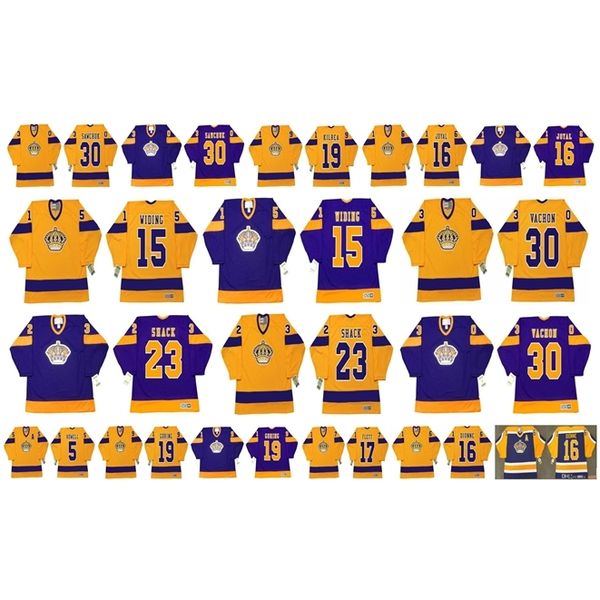 goodjjob Vintage Los Angeles Kings Jersey 15 JUHA WIDING 30 Rogatien Vachon 23 EDDIE SHACK 30 TERRY SAWCHUK 19 BRIAN KILREA EDDIE JOYAL Retro Hockey, Colour 1
goodjjob Vintage Los Angeles Kings Jersey 15 JUHA WIDING 30 Rogatien Vachon 23 EDDIE SHACK 30 TERRY SAWCHUK 19 BRIAN KILREA EDDIE JOYAL Retro Hockey, Colour 1