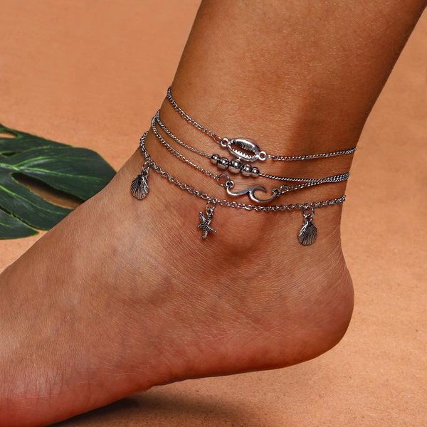 anklets multilayere shell wave beads set for women link chain foot jewelry gift girls drop, Red;blue
anklets multilayere shell wave beads set for women link chain foot jewelry gift girls drop, Red;blue