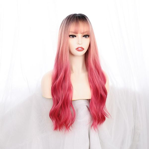 synthetic wigs lanlan long wavy dark root ombre red cosplay for black white women colorful fiber hair high temperature
synthetic wigs lanlan long wavy dark root ombre red cosplay for black white women colorful fiber hair high temperature