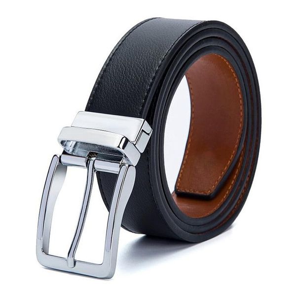 Belts Men's Leather Belt Rotating Pin Buckle Brassy Double-sided Cowhide Business And Leisure Travelers, Black;brown
Belts Men's Leather Belt Rotating Pin Buckle Brassy Double-sided Cowhide Business And Leisure Travelers, Black;brown