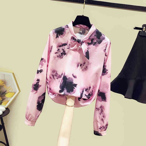 shirts autumn women's long sleeves bow floral print shirt ladies female all-match blouse a3730 210428, White
shirts autumn women's long sleeves bow floral print shirt ladies female all-match blouse a3730 210428, White