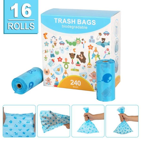 biodegradable dog poop bags earth friendly 240pcs 16 rolls/box pet cat waste thicken garbage bag blue travel & outdoors
biodegradable dog poop bags earth friendly 240pcs 16 rolls/box pet cat waste thicken garbage bag blue travel & outdoors