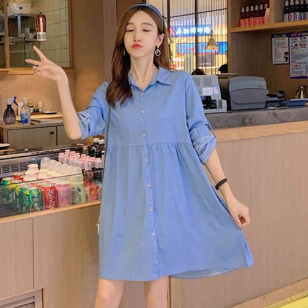 shirts 0822# 4xl spring washed denim cotton maternity blouse long sleeve loose shirt for pregnant women cartoon printed pregnancy, White
shirts 0822# 4xl spring washed denim cotton maternity blouse long sleeve loose shirt for pregnant women cartoon printed pregnancy, White