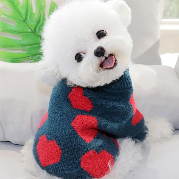 red heart dog outfits puppy clothes autumn spring small for poodle pomeranian teddy kittens schnauzer sweaters apparel
red heart dog outfits puppy clothes autumn spring small for poodle pomeranian teddy kittens schnauzer sweaters apparel