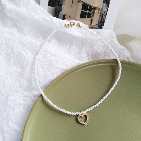 pendant necklaces vintage pearl heart choker necklace for women fashion summer white imitation trend elegant wedding jewelry, Silver
pendant necklaces vintage pearl heart choker necklace for women fashion summer white imitation trend elegant wedding jewelry, Silver