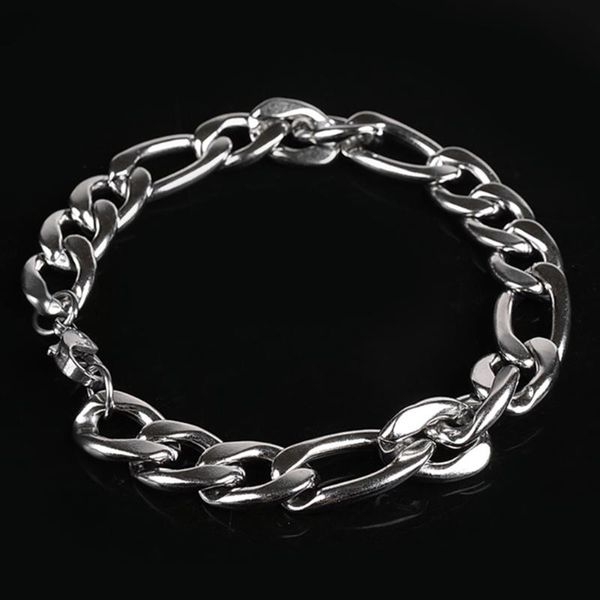 link chain mens simple stainless steel curb cuban twist lock bracelets for women wrist jewelry giftslink, Black
link chain mens simple stainless steel curb cuban twist lock bracelets for women wrist jewelry giftslink, Black