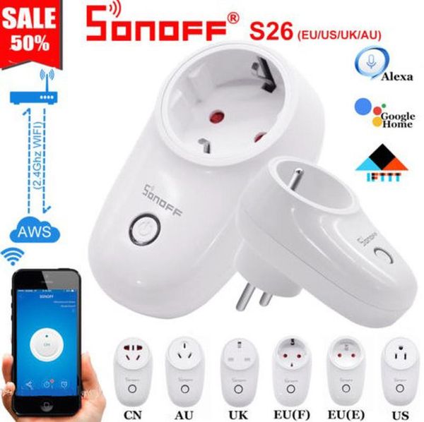 smart power plugs sonoff s26 wifi socket wireless plug home switch for amazon alexa google iftus/uk/cn/au/eu
smart power plugs sonoff s26 wifi socket wireless plug home switch for amazon alexa google iftus/uk/cn/au/eu