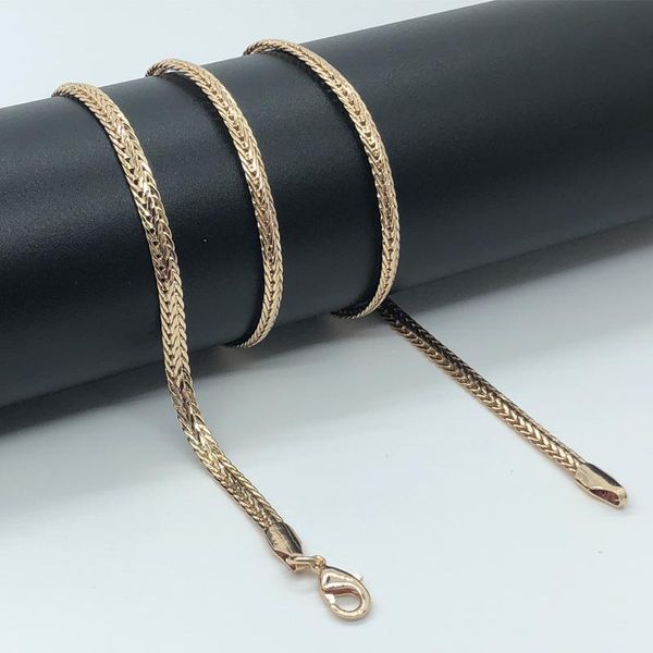 chains woman man 585 rose gold color flat link classic necklace 4mm width 60cm length, Silver
chains woman man 585 rose gold color flat link classic necklace 4mm width 60cm length, Silver
