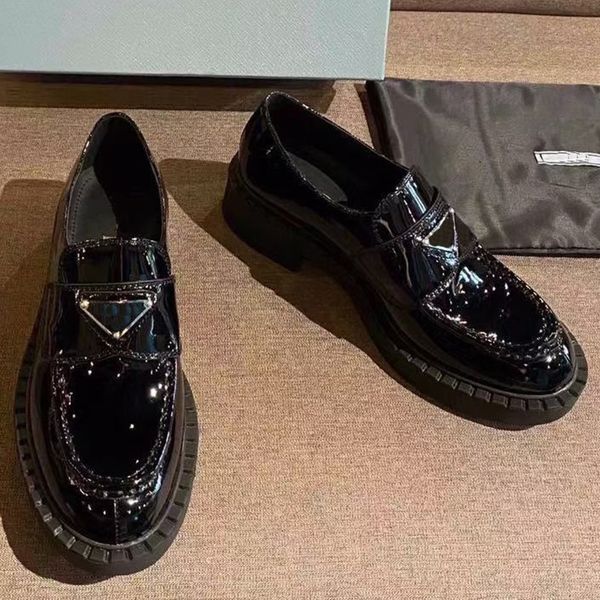 women's designer dress shoes fashion chocolate round toe zigzag embossed rubber welt leather loafers, Black
women's designer dress shoes fashion chocolate round toe zigzag embossed rubber welt leather loafers, Black