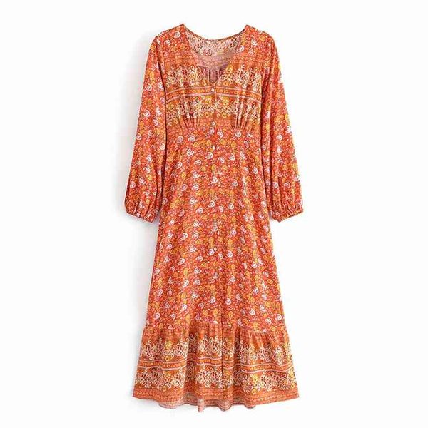 summer women vintage floral print long dress female v neck sleeve a-line casual boho holiday vestido 210514, Black;gray
summer women vintage floral print long dress female v neck sleeve a-line casual boho holiday vestido 210514, Black;gray