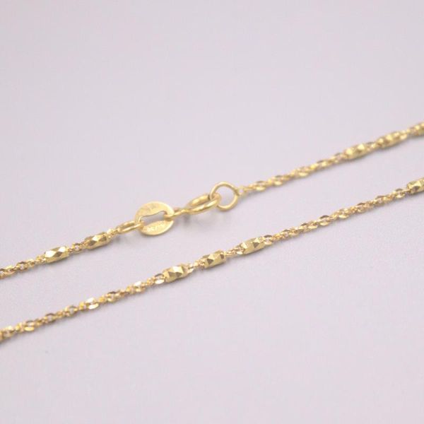 chains real pure 18k yellow gold chain o long carved beads link necklace 3.4g / 17inch for women lucky gift, Silver
chains real pure 18k yellow gold chain o long carved beads link necklace 3.4g / 17inch for women lucky gift, Silver
